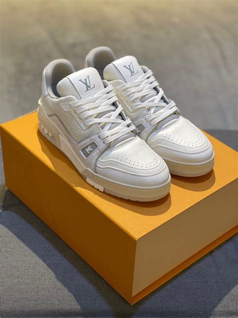 lv trainer total white|louis vuitton trainer white.